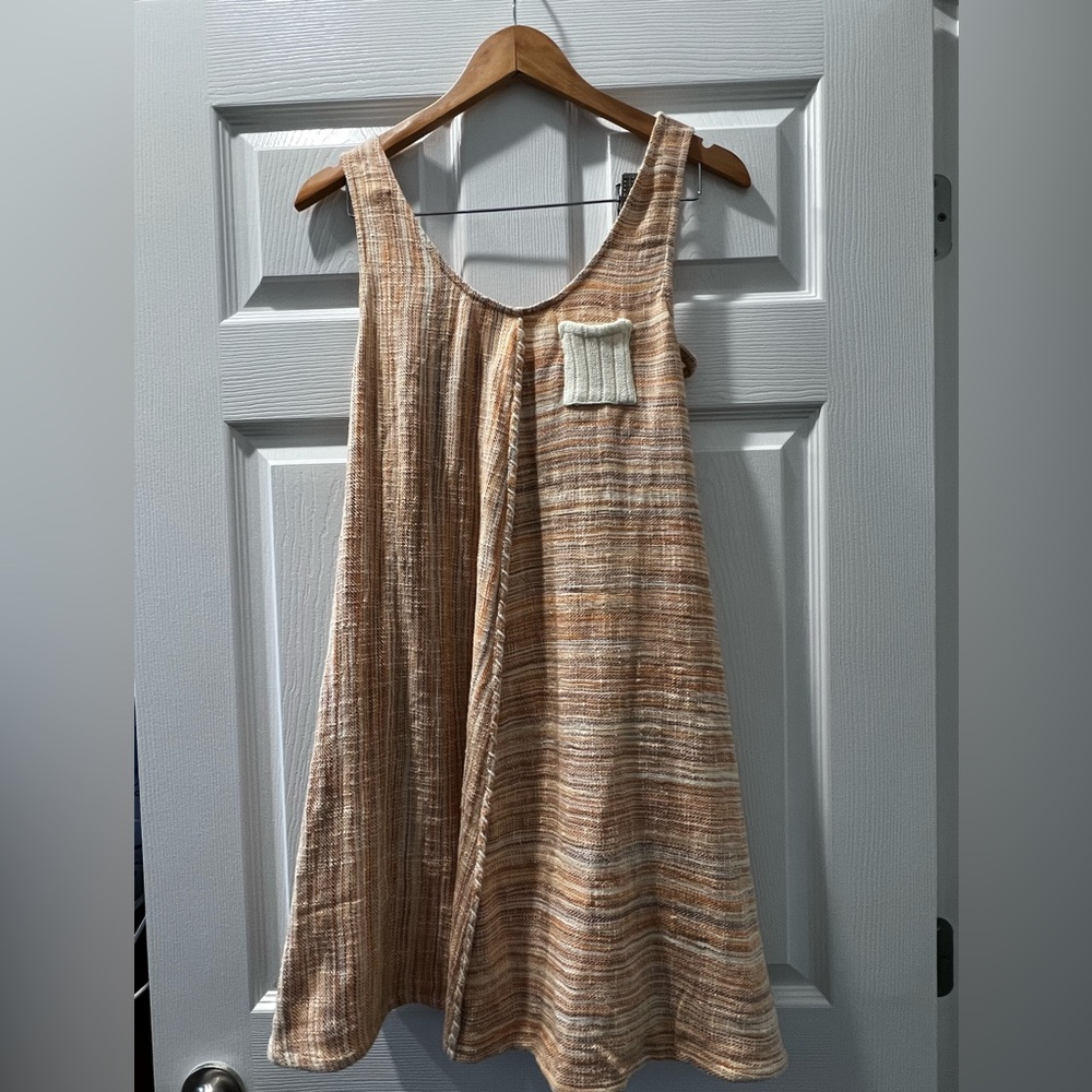 Sleeveless boho / western style mini dress